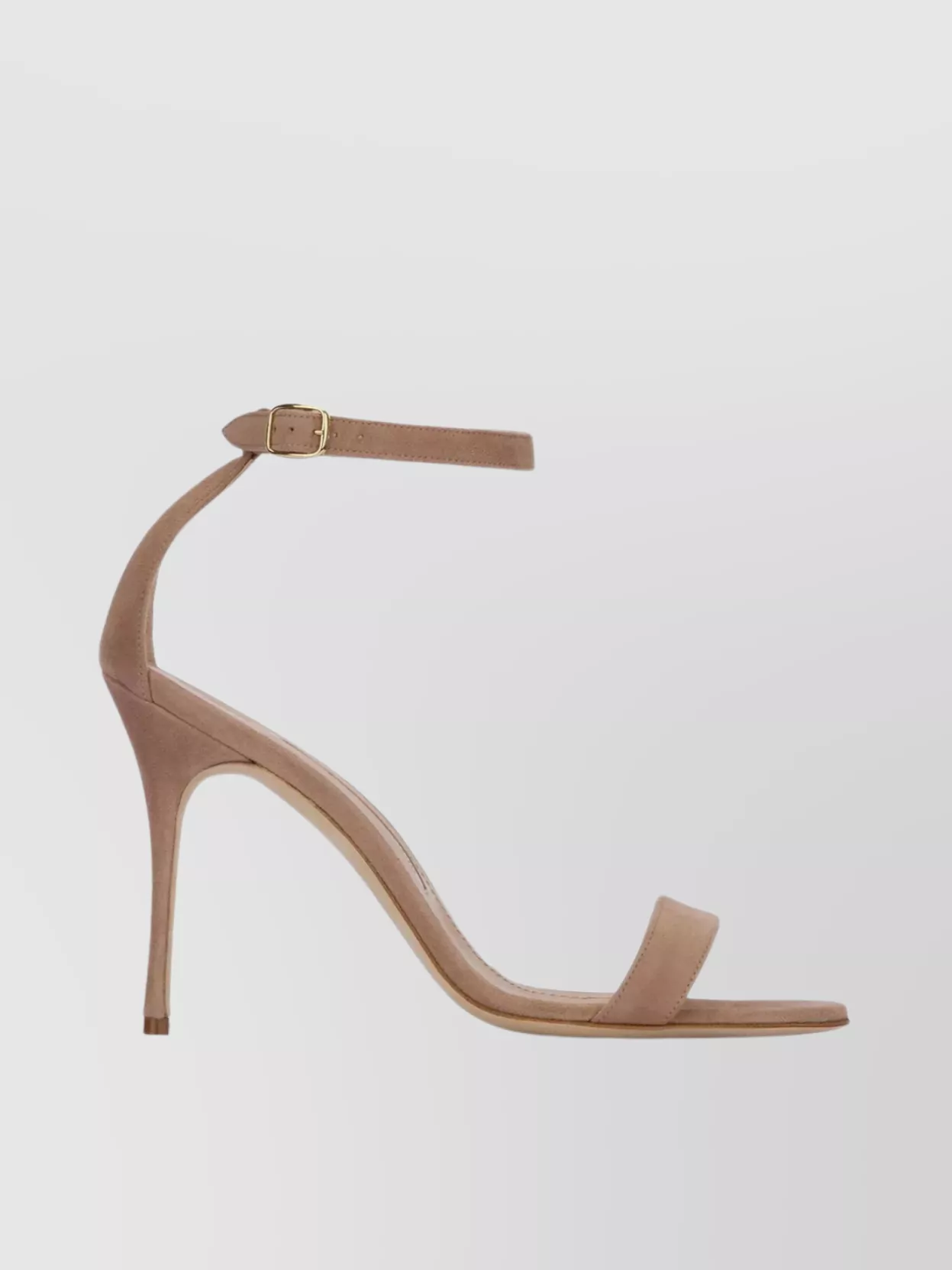 Shop Manolo Blahnik Chaos Suede Sandals With Open Toe And Stiletto Heel