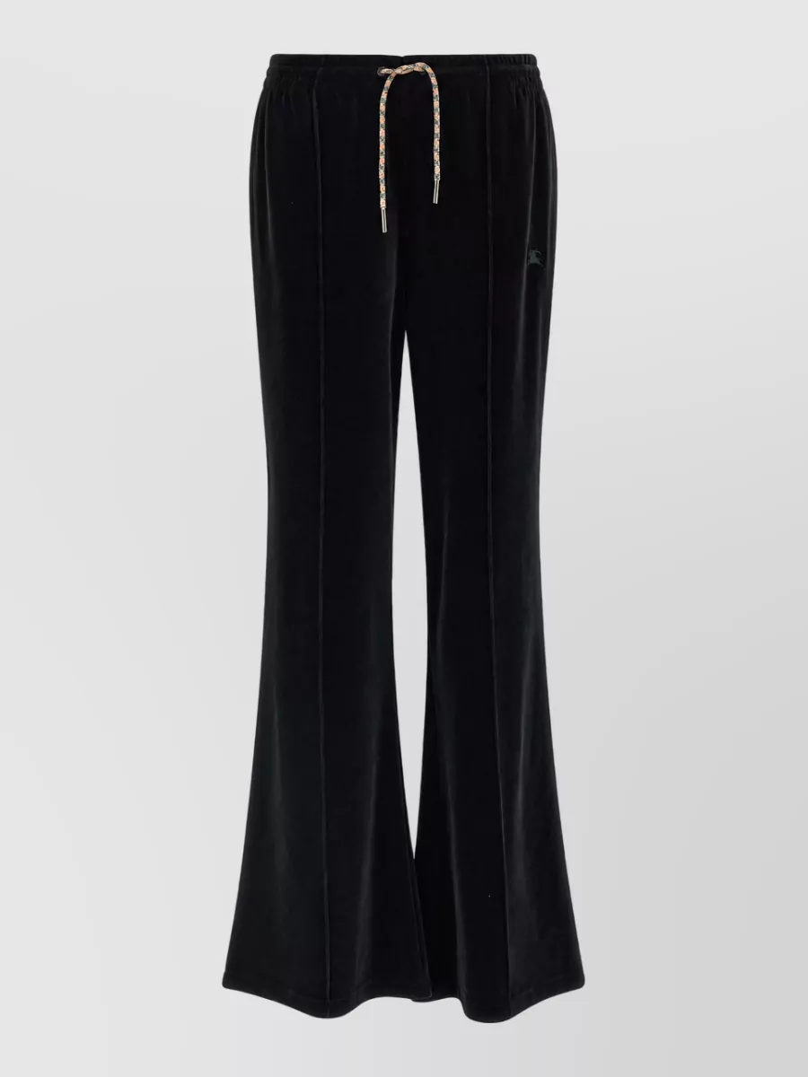 Burberry velvet flared joggers