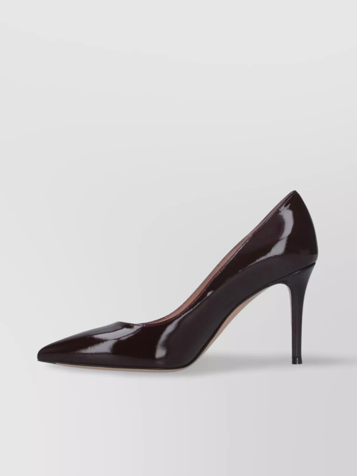 Gianvito Rossi Pointed Toe Patent Finish High Heel