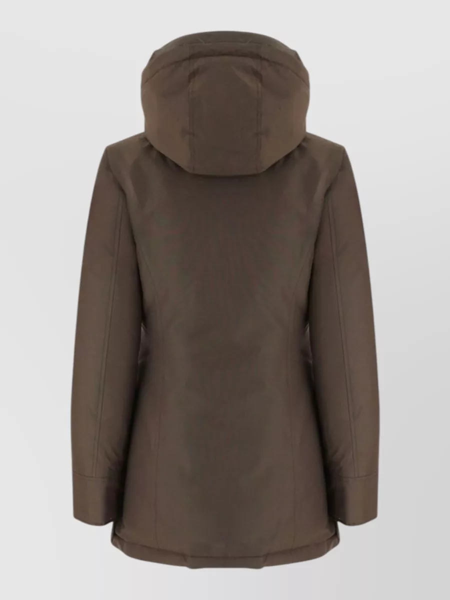 Woolrich Cotton-Blend Hooded Puffer Jacket