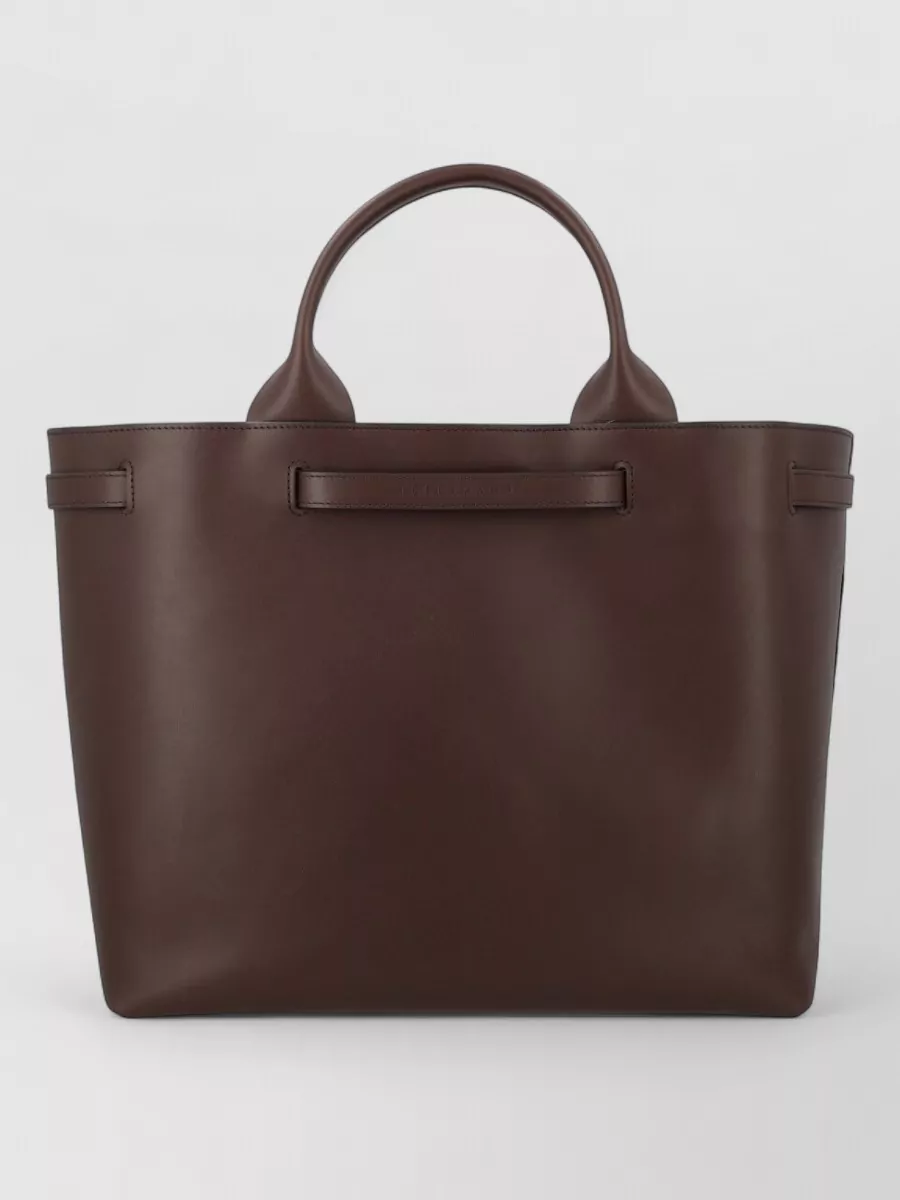 Longchamp Leather Le Roseau Smart Tote Bag
