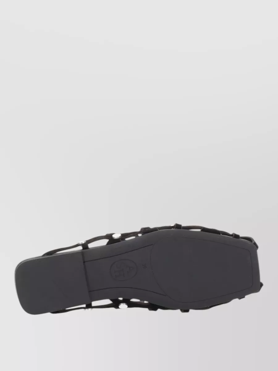 Ash Leather Bone 01 Slides