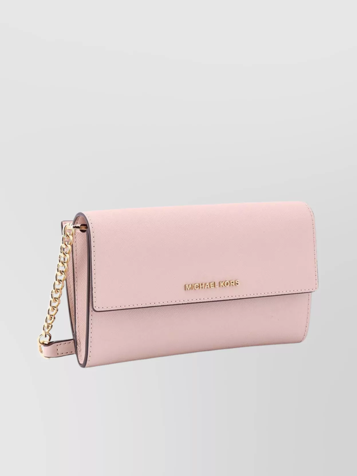 Michael Kors Monogrammed Leather Shoulder Bag With Adjustable Strap