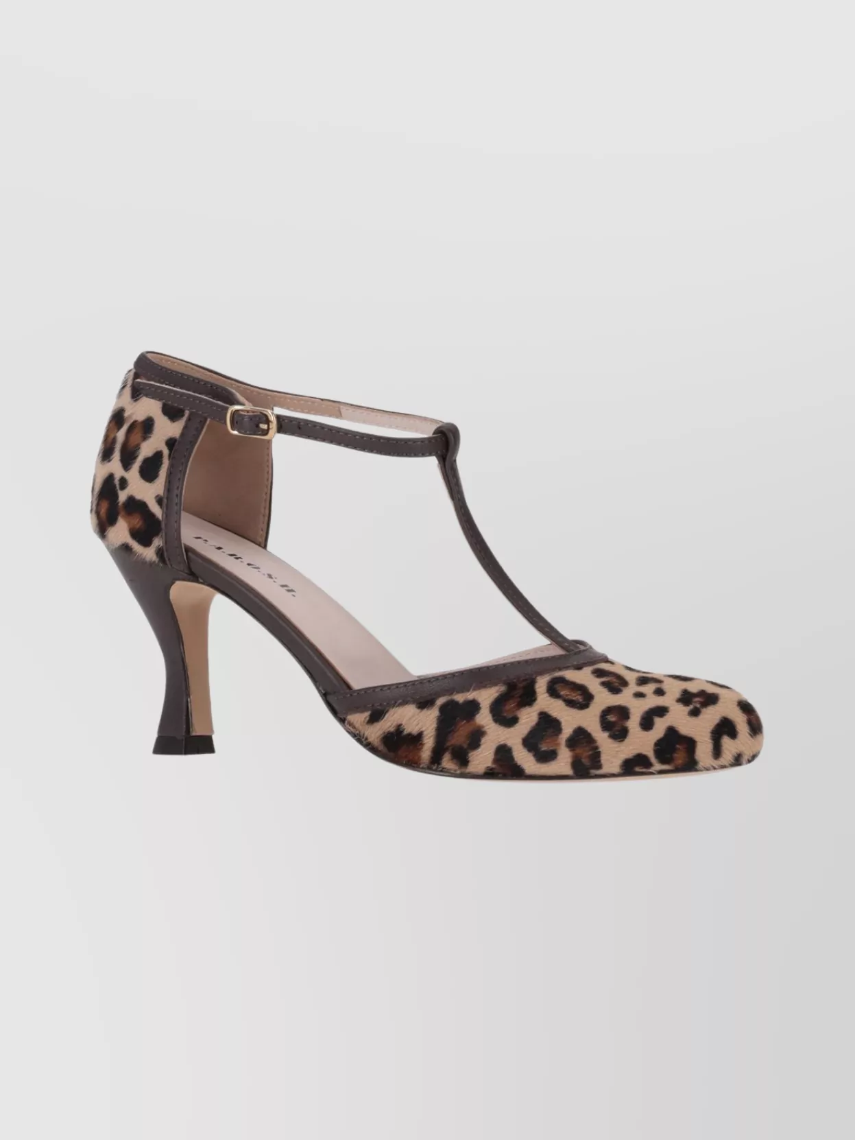 P.a.r.o.s.h T-bar Strap Pumps Almond Toe In Multi