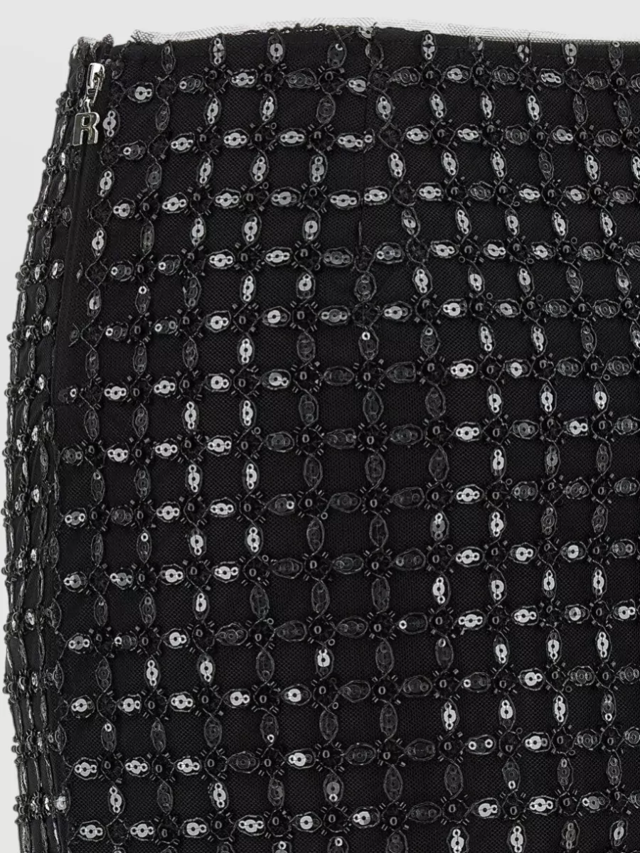 Rotate Sequin-Embellished Mini Skirt