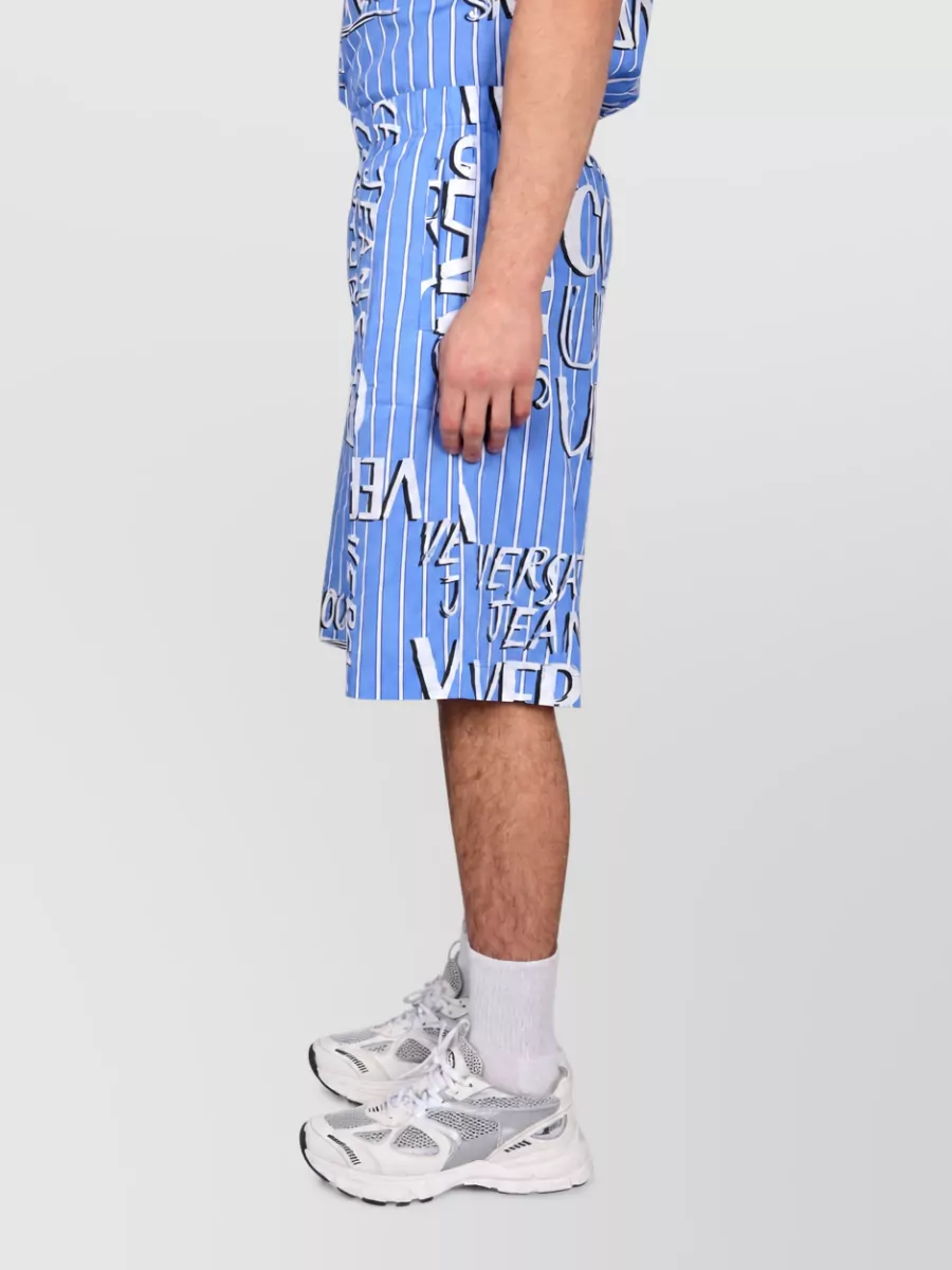 Versace Jeans Couture Logo-Print Bermuda Shorts
