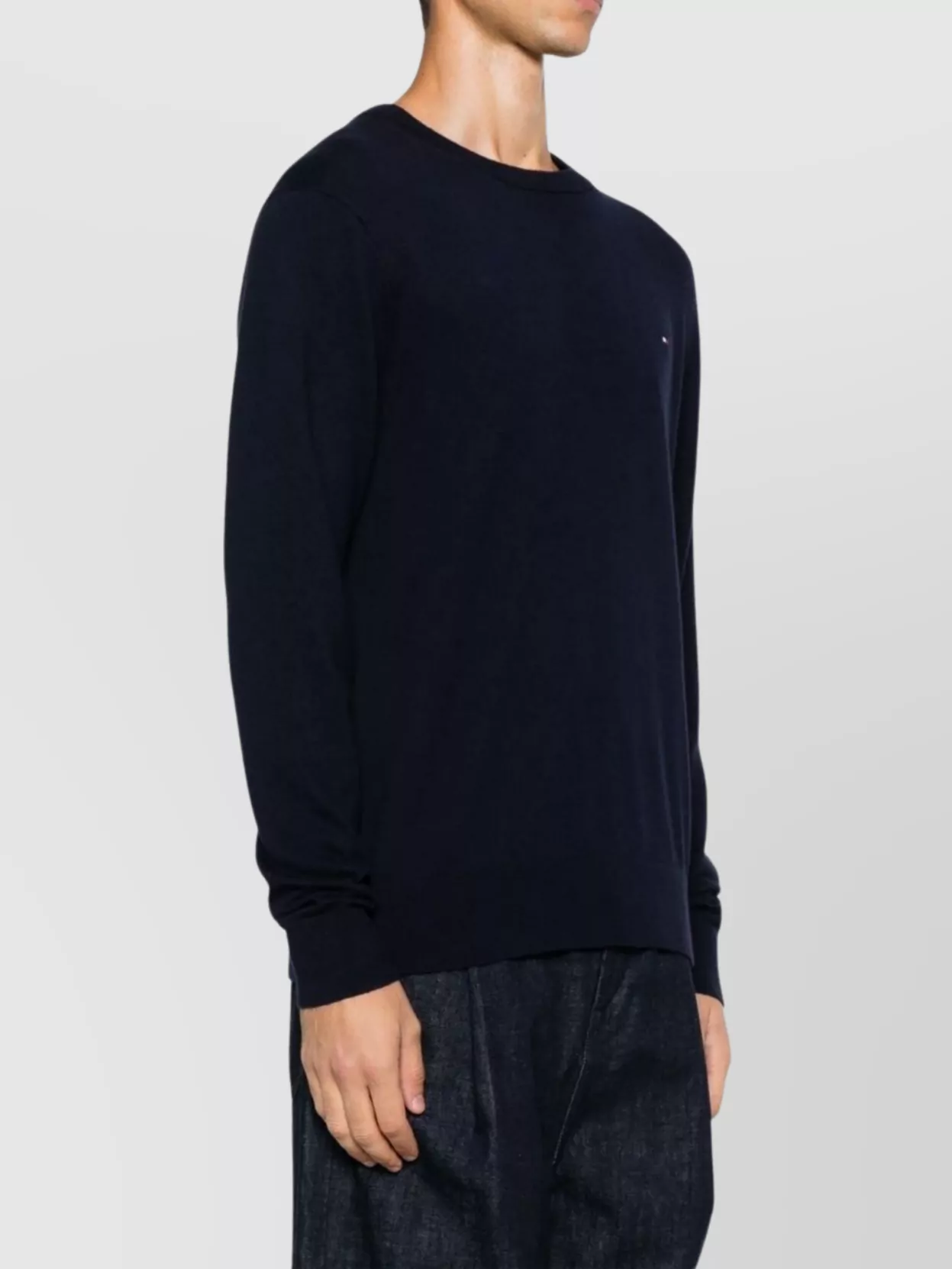 Tommy Hilfiger Cashmere Blend Long Sleeve Crew Neck Sweater