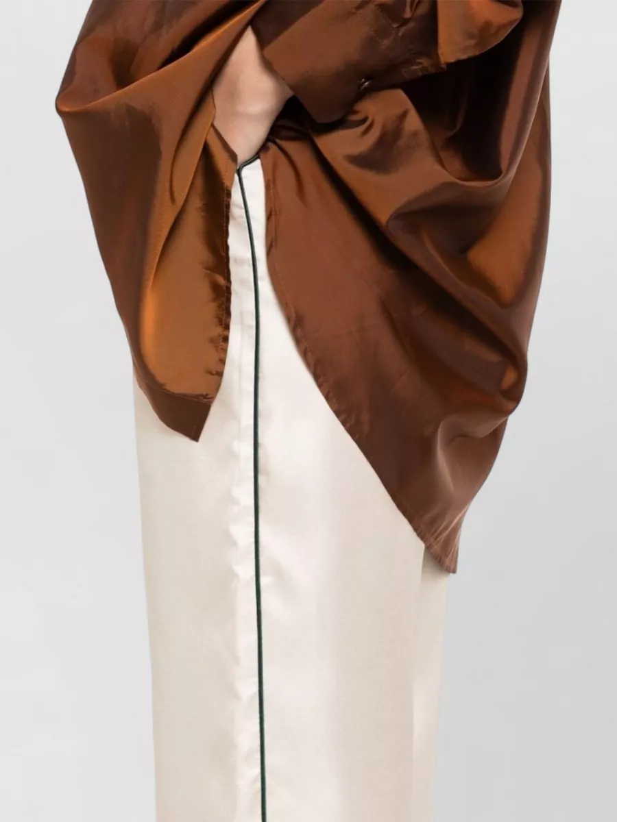 F.r.s For Restless Sleepers Silk Floral-Print Wide-Leg Trousers