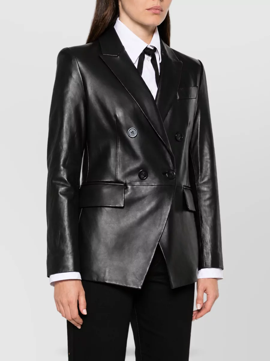 Emporio Armani Lamb Leather Blazer Jacket