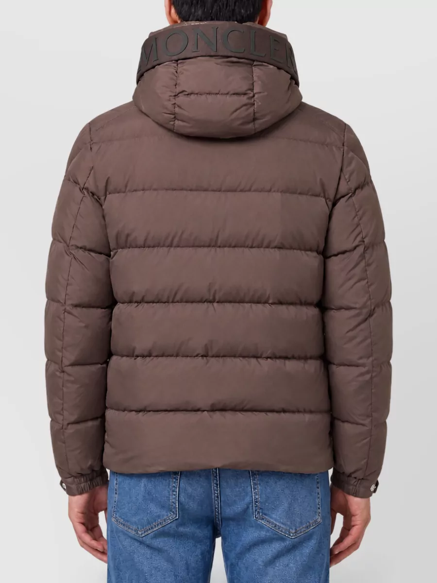 Moncler Down Hooded Midi Puffer Jacket