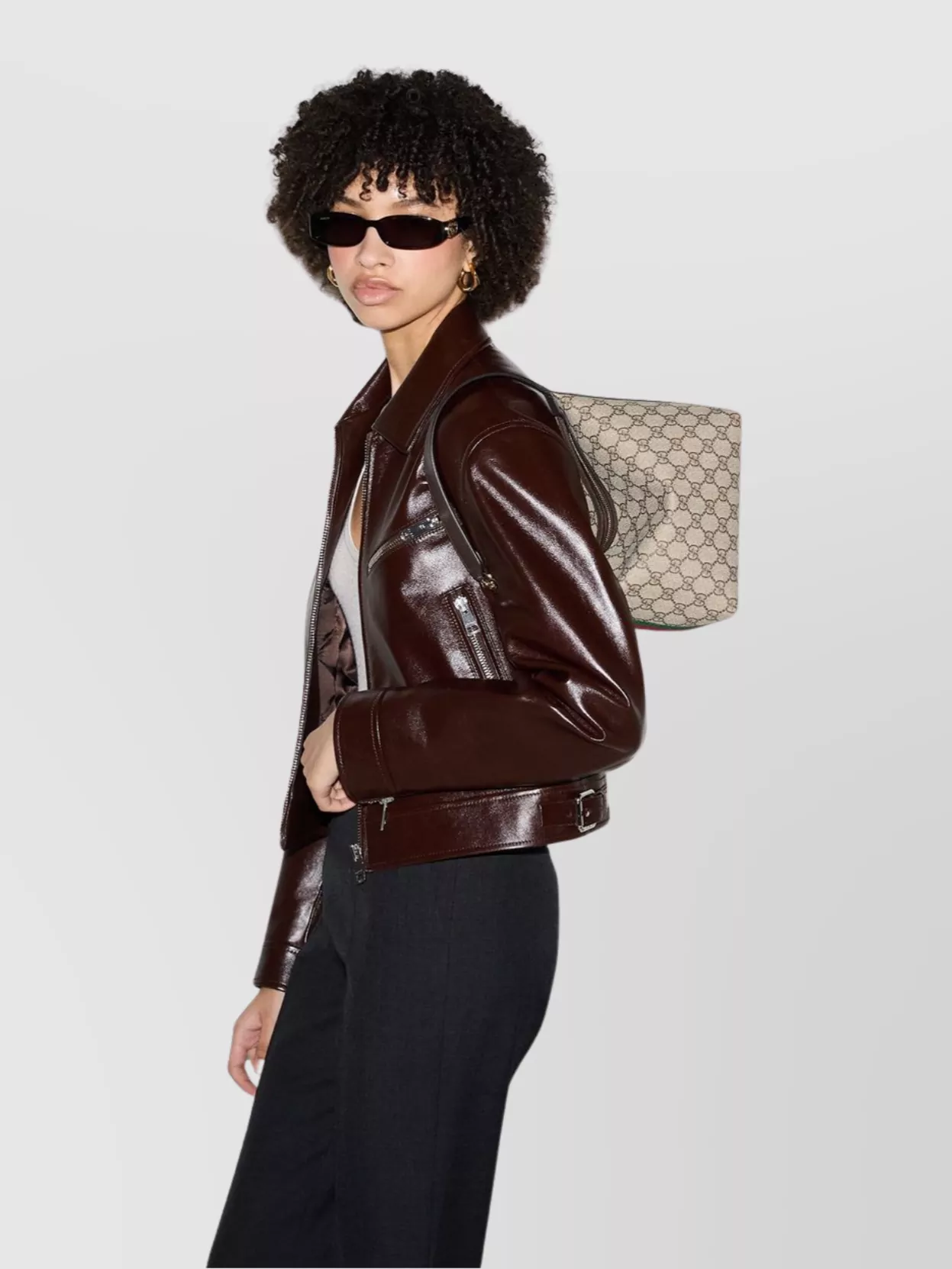 Gucci Small Gg Supreme Canvas Shoulder Bag