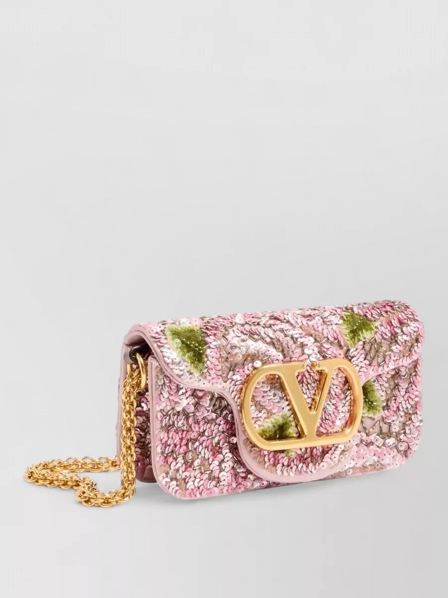 Valentino Garavani Locò Small Satin Cross-Body Bag