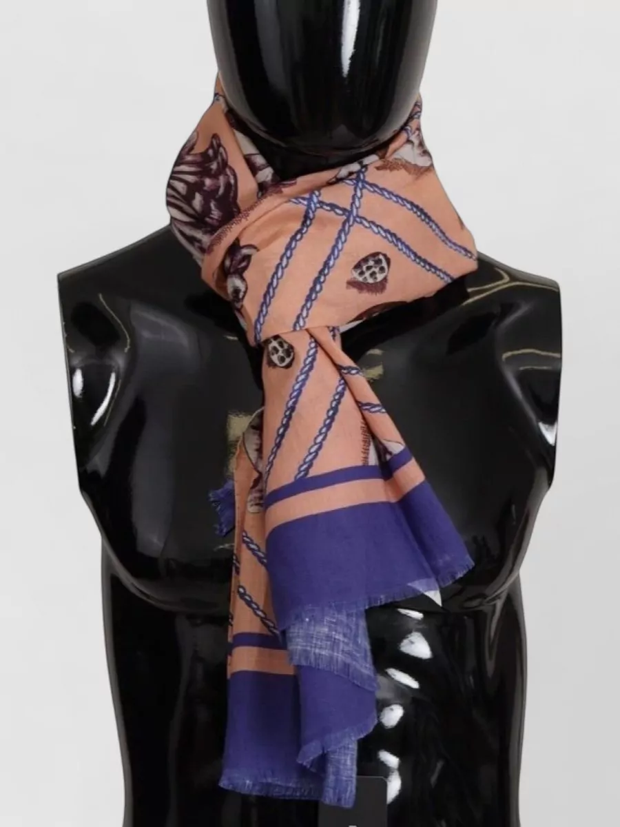 Dolce&Gabbana Linen Printed Scarf