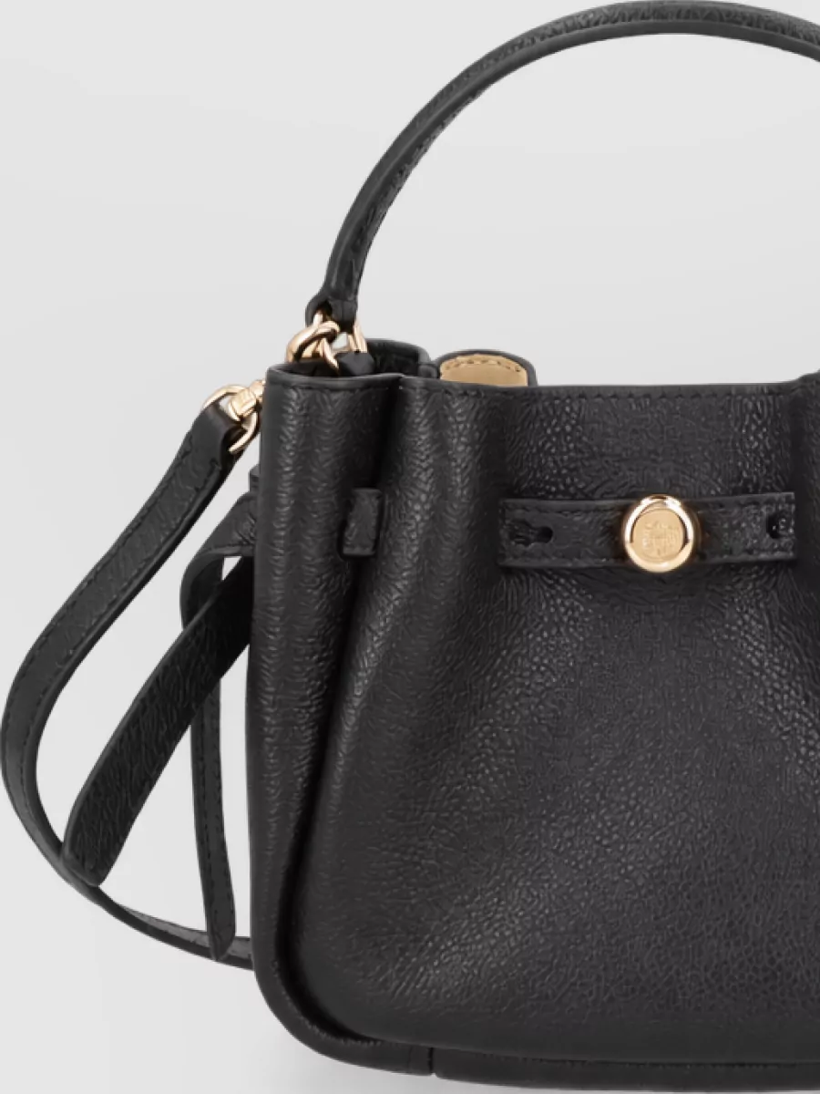 Tory Burch Romy Mini Leather Bucket Bag