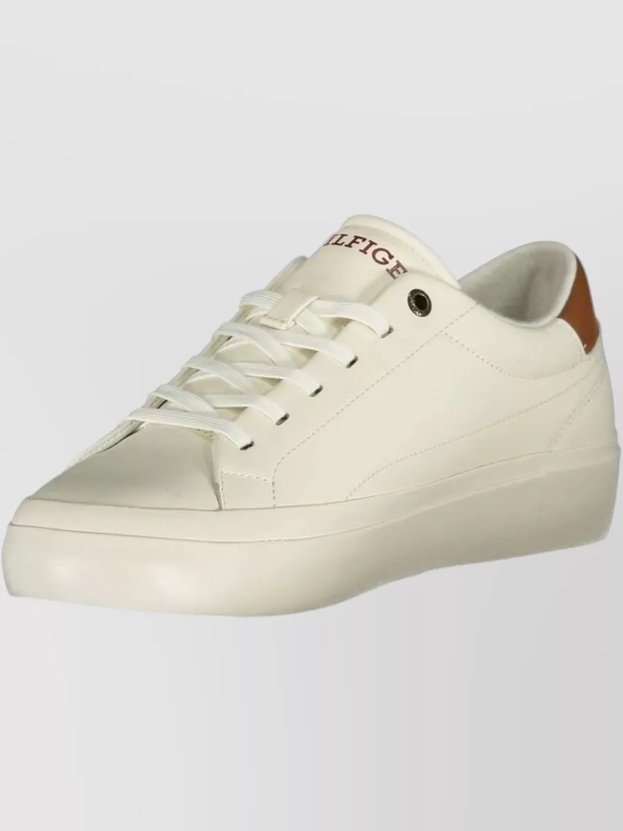 Tommy Hilfiger Leather Low-Top Lace-Up Sneakers