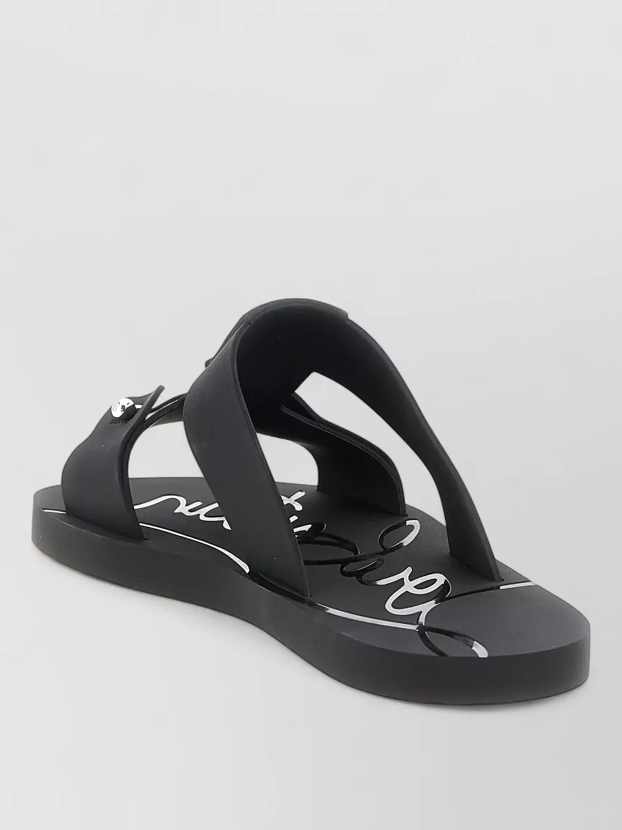 Christian Louboutin Rubber Flat Slides