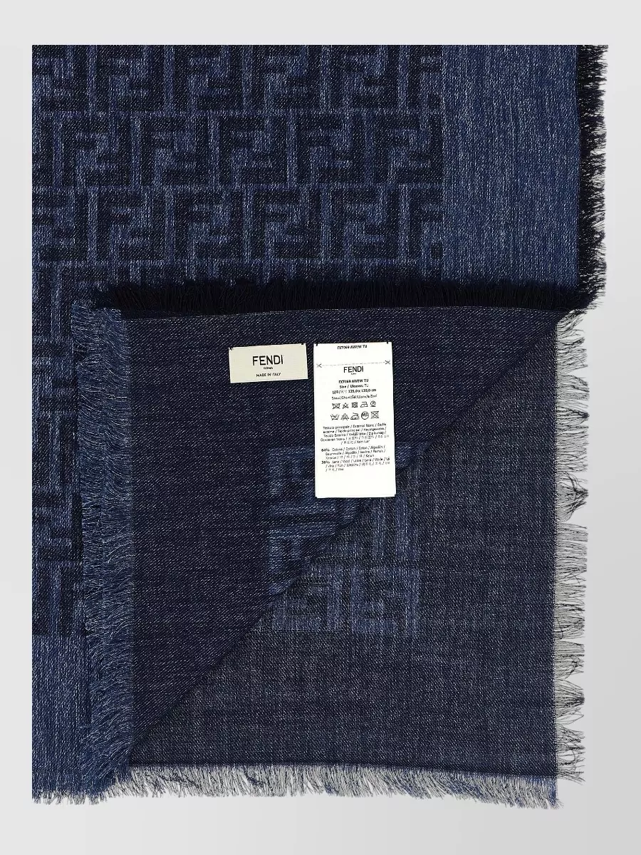 Fendi Ff Denim Scarf
