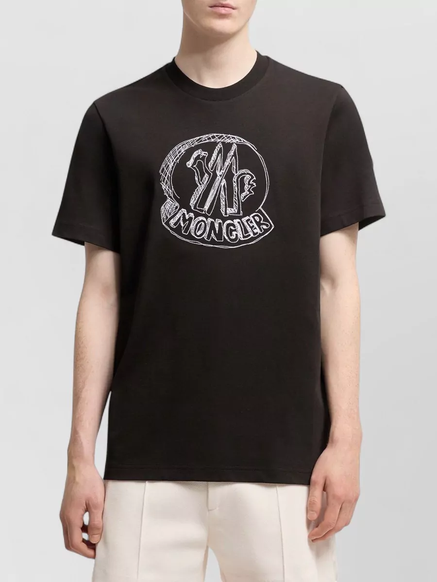 Moncler Cotton Crew Neck T-Shirt