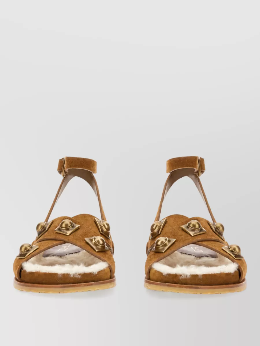 Etro leather slides