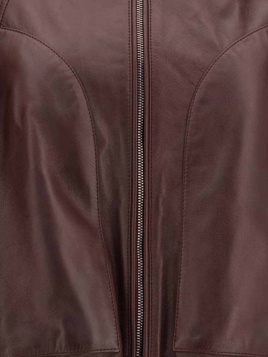 Brunello Cucinelli Leather Bomber Jacket