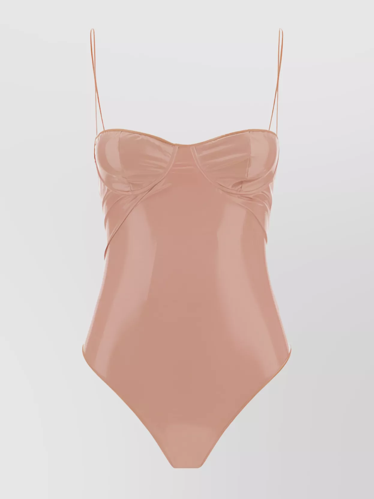 Shop Oseree Latex Balconette Maillot Swimsuit