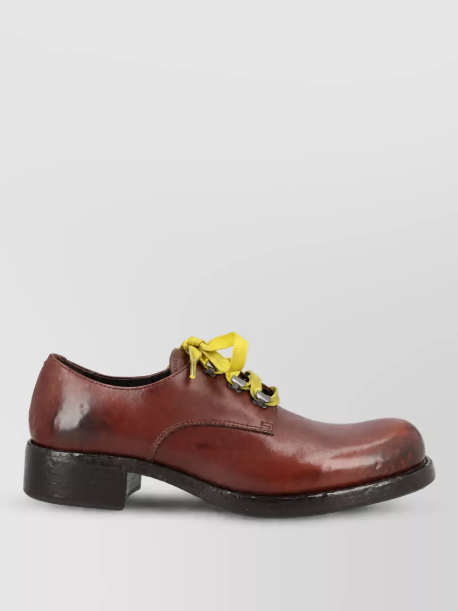 Prada Leather Lace-Up Oxford Shoes