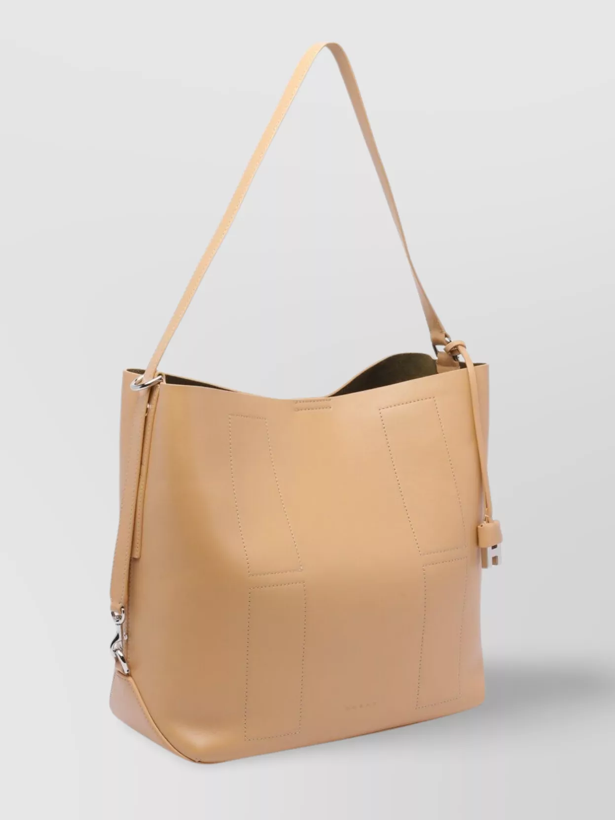 Shop Hogan Strap Adjust Hobo Metal Rectangular Bag
