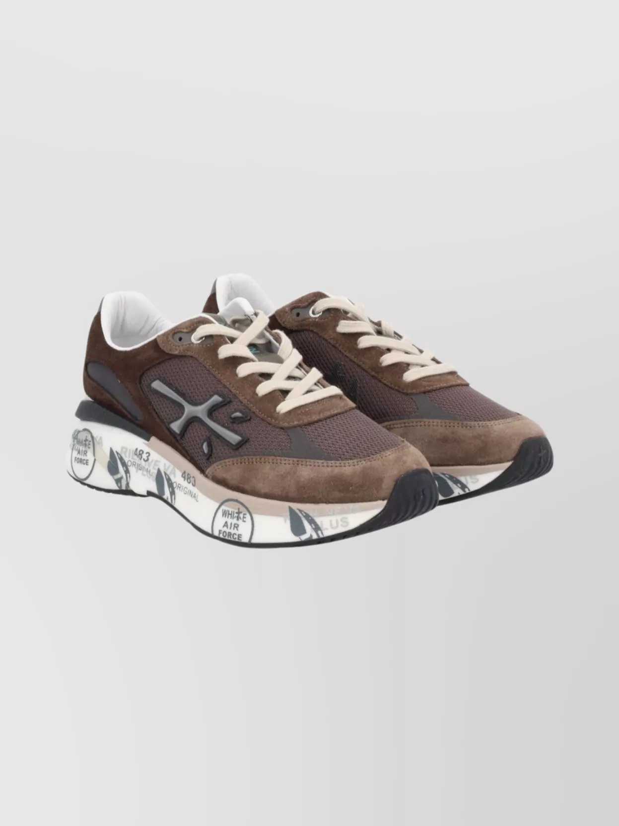 Premiata Stylish Sneakers With Mesh And Suede