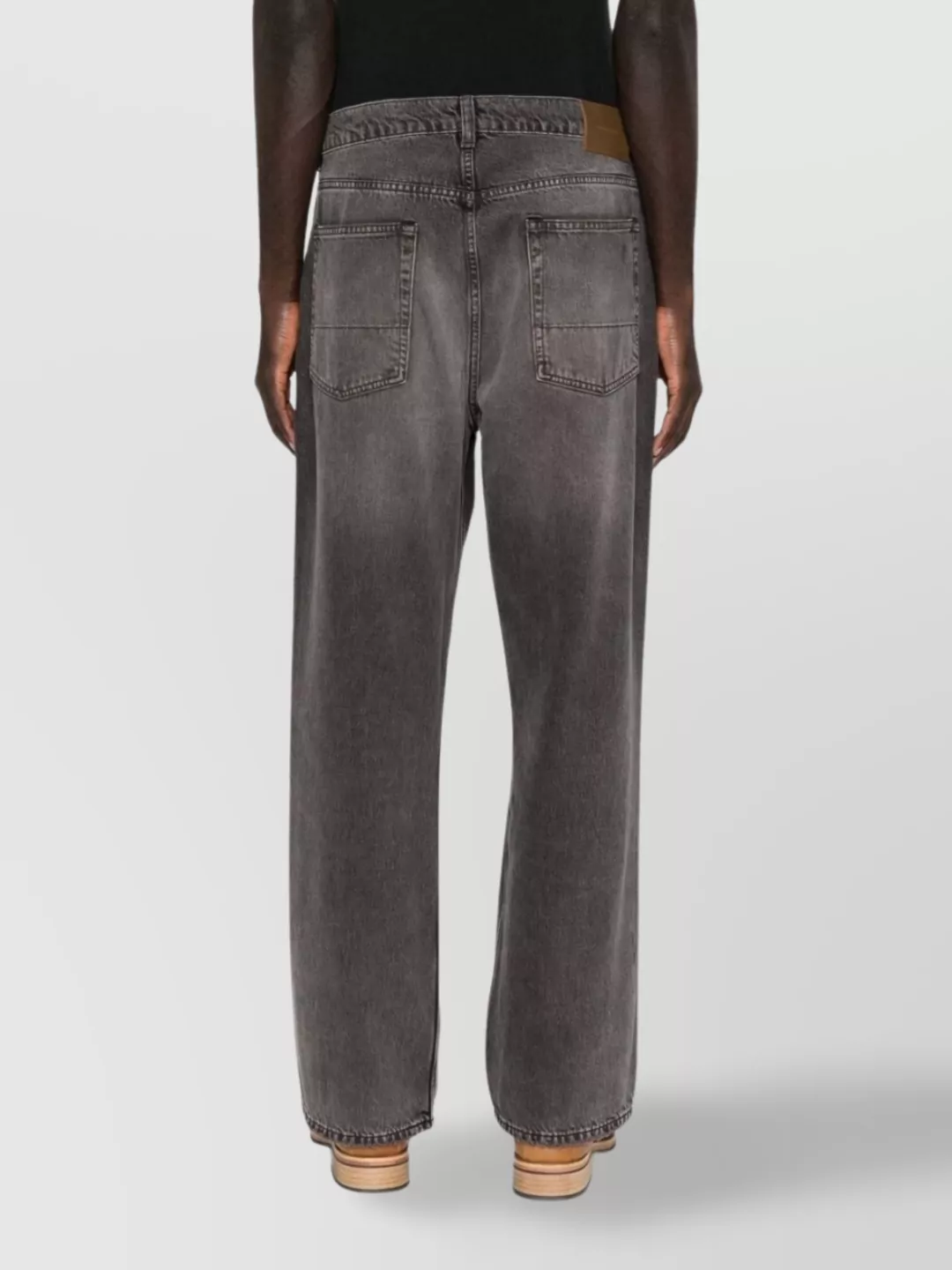 Our Legacy Straight Leg Distressed Five-pocket Jeans In Brown