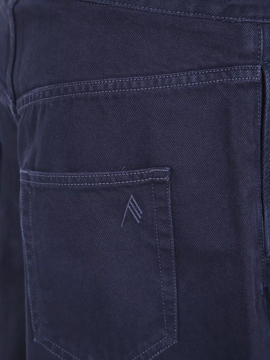 The Attico Denim Crystal Embellished Wide-Leg Cropped Knee-Length Shorts