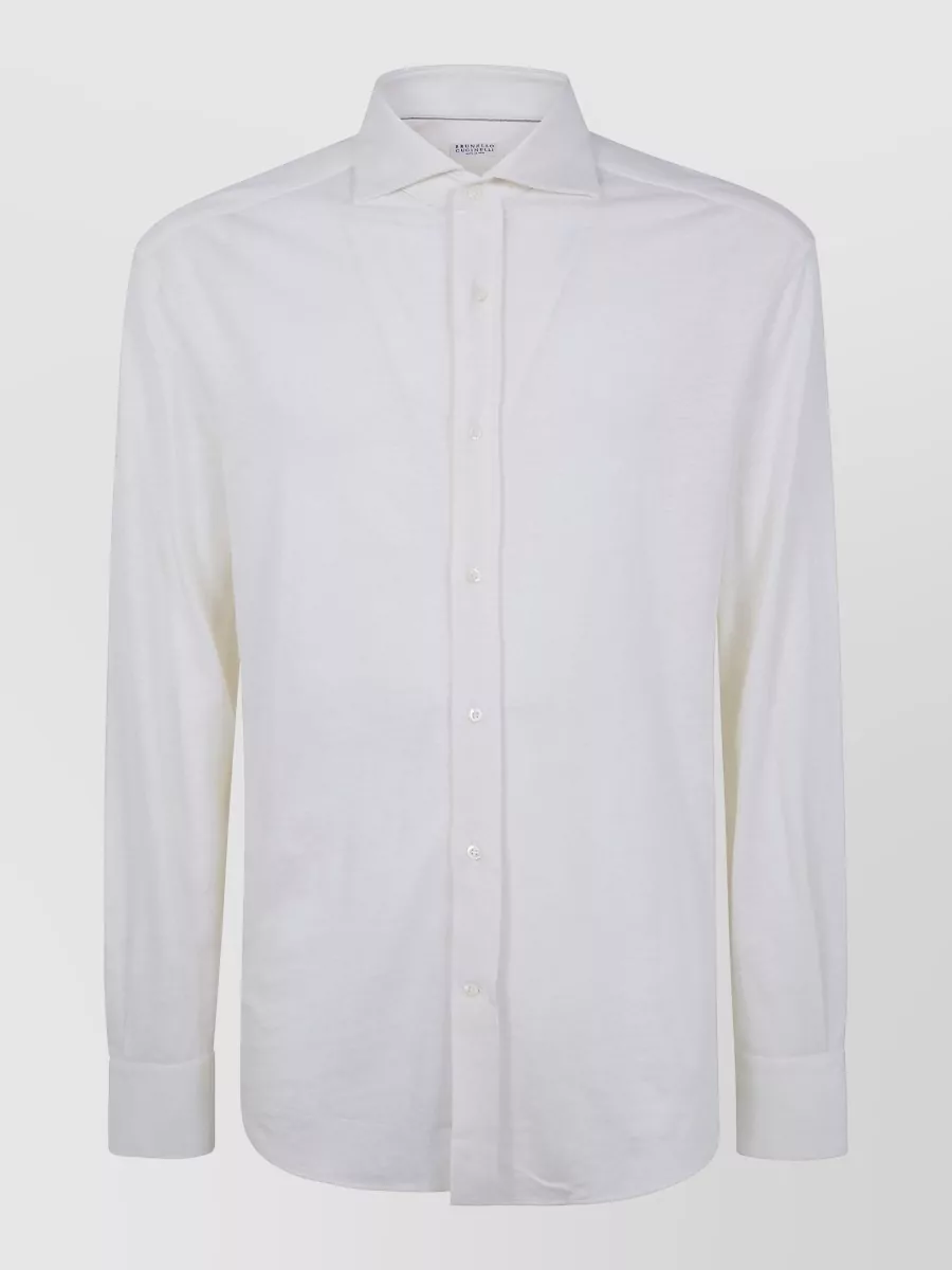 Brunello Cucinelli Linen Blend Classic Shirt