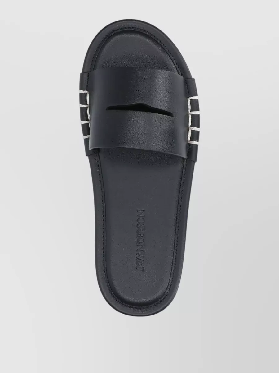 Jw Anderson Mules Flat Sole Open Toe Metal Accents