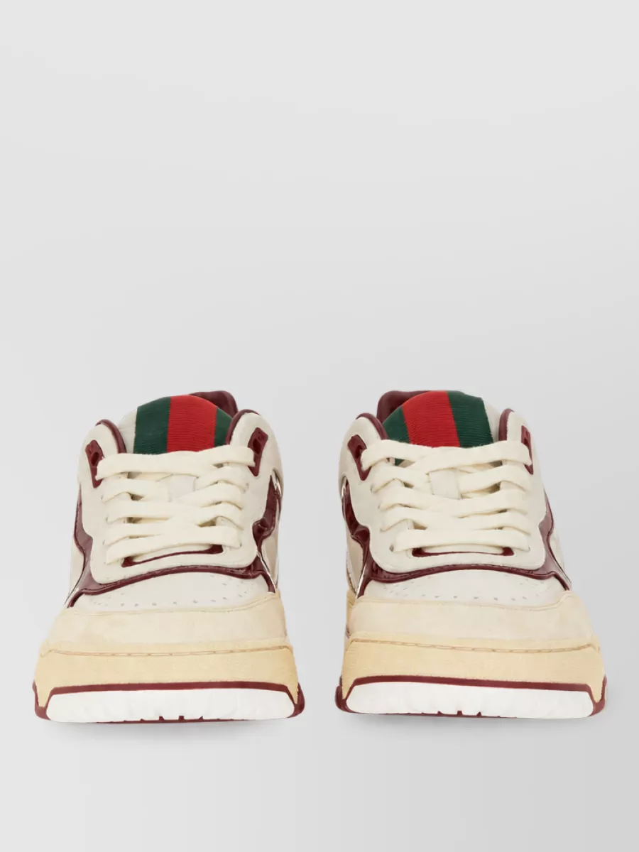 Gucci Leather Low-Top Sneakers