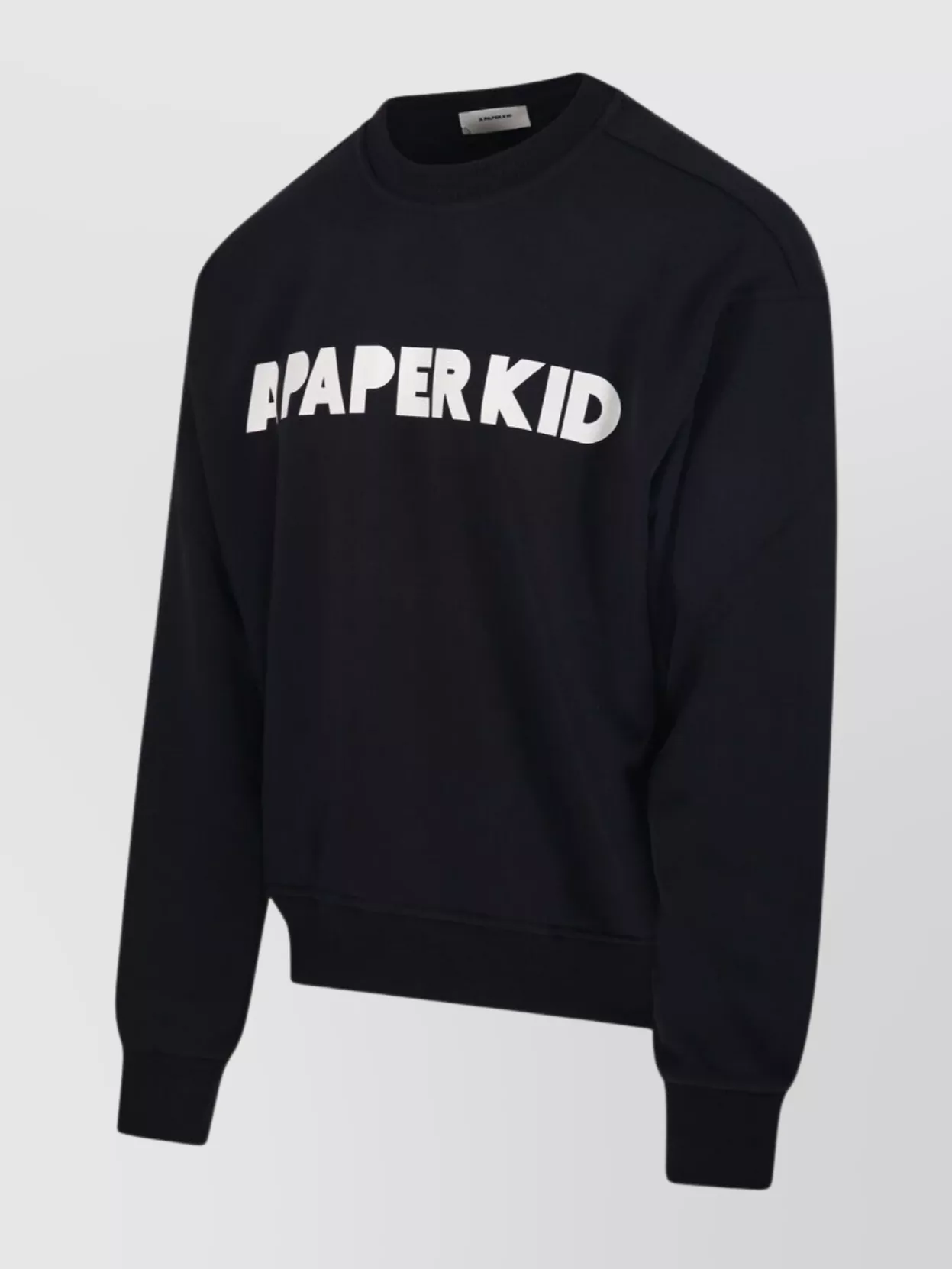 A Paper Kid Crew Neck Long Sleeve Ribbed Sweatshirt