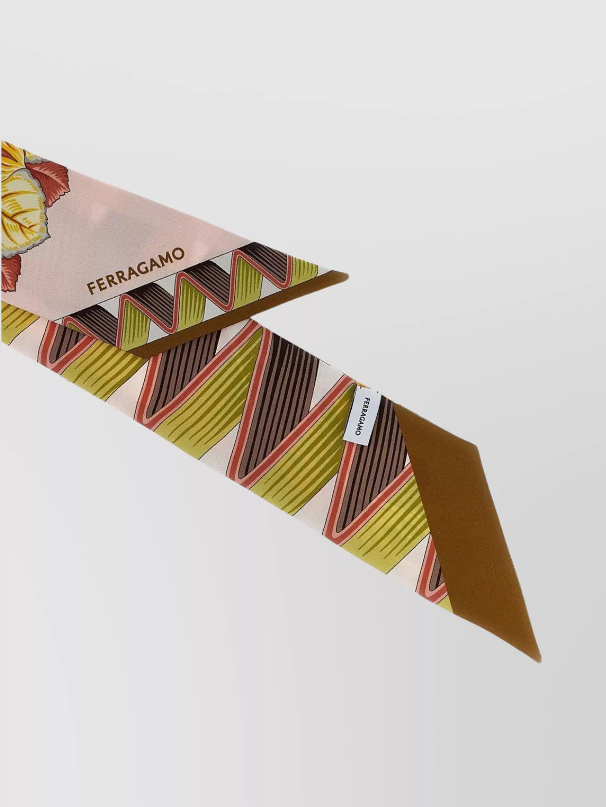 Ferragamo 'Graphic Pattern Silk Scarf'