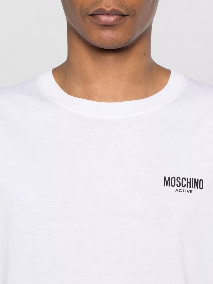 Moschino Cotton Logo-Print Short-Sleeve T-Shirt