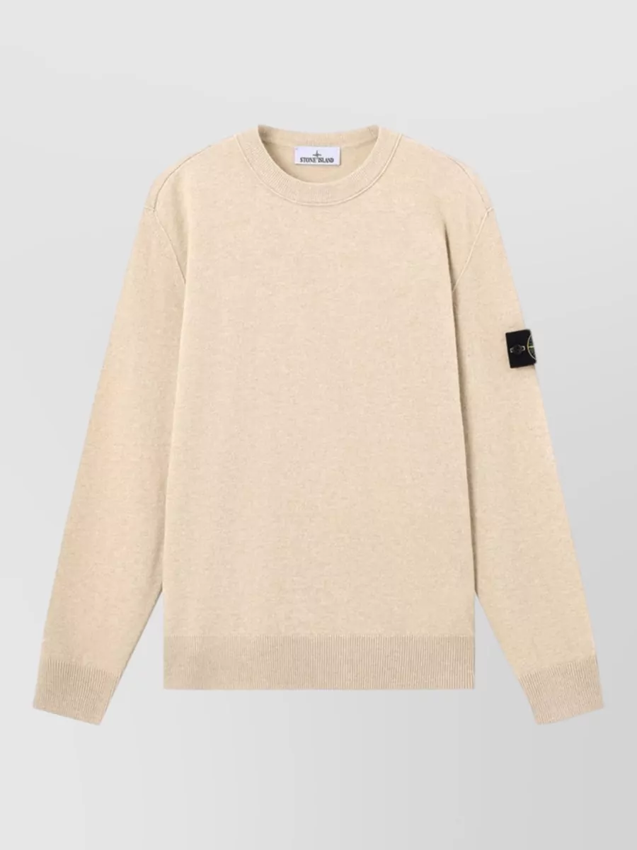 Stone Island virgin wool fine-knit sweater