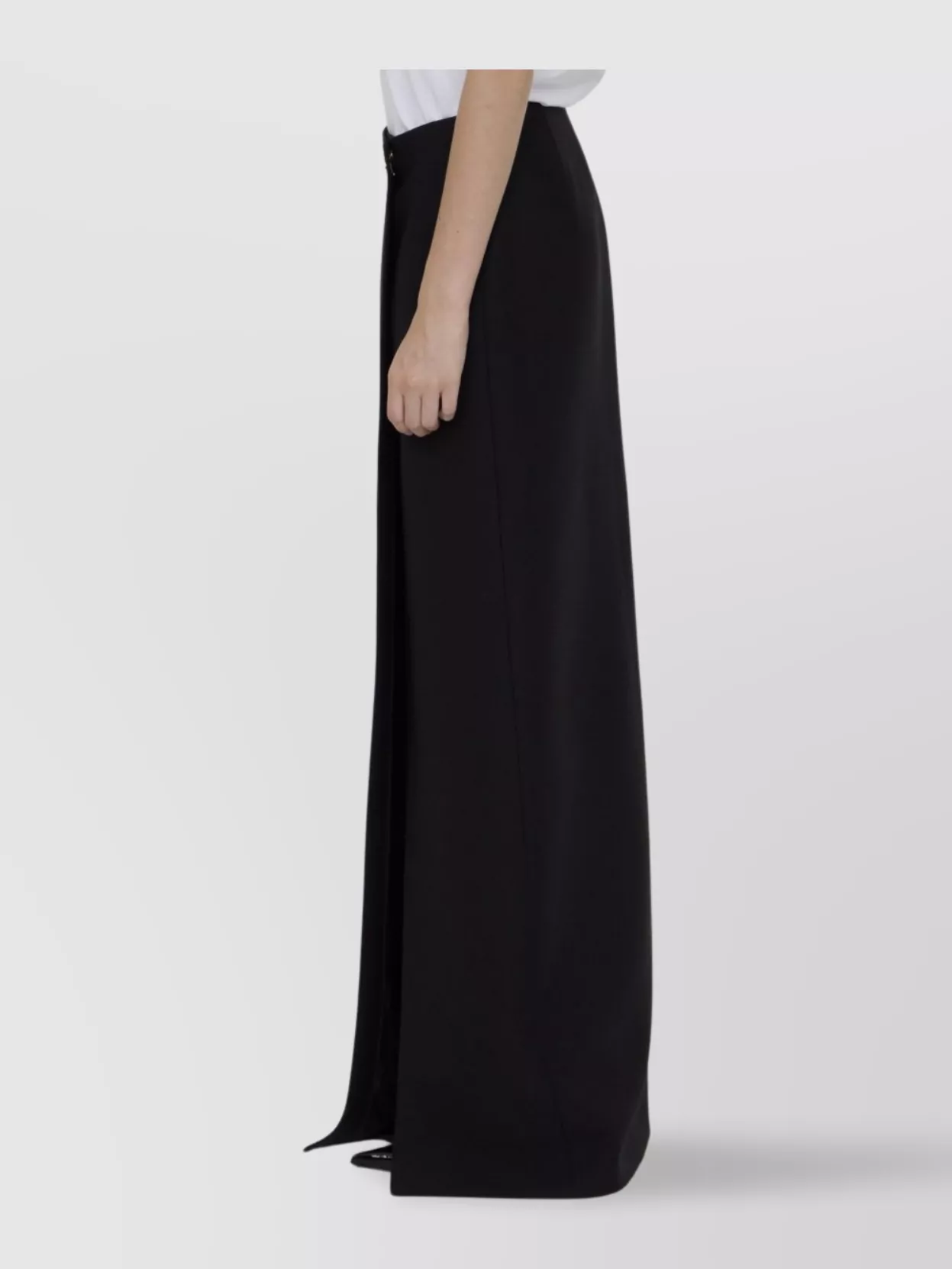 Valentino Garavani Crepe Couture Maxi Skirt With Front Slit