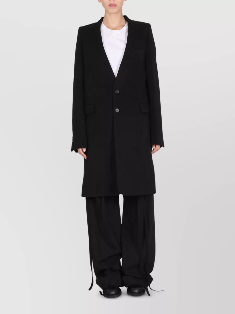 Ann Demeulemeester Wool Single Breasted Coat