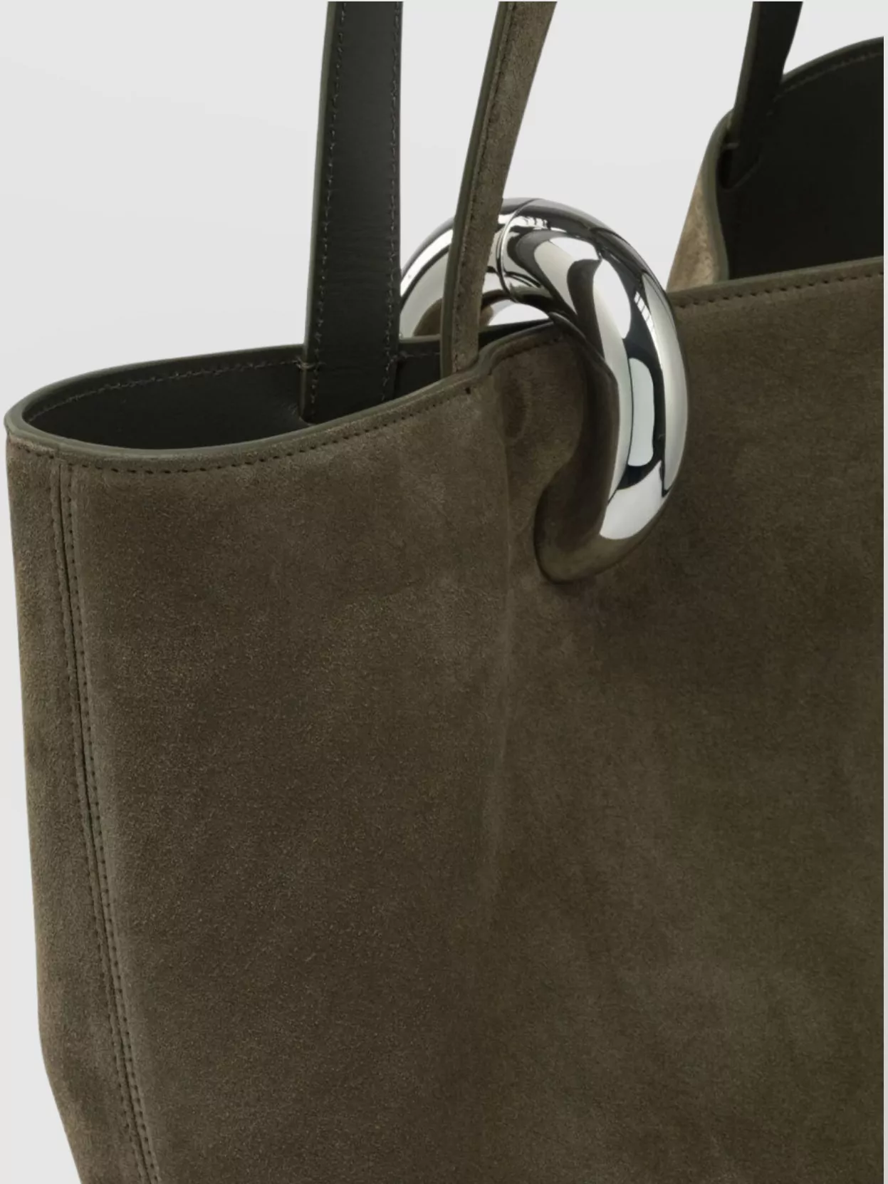 Jacquemus Dual Handle Suede Shoulder Bag