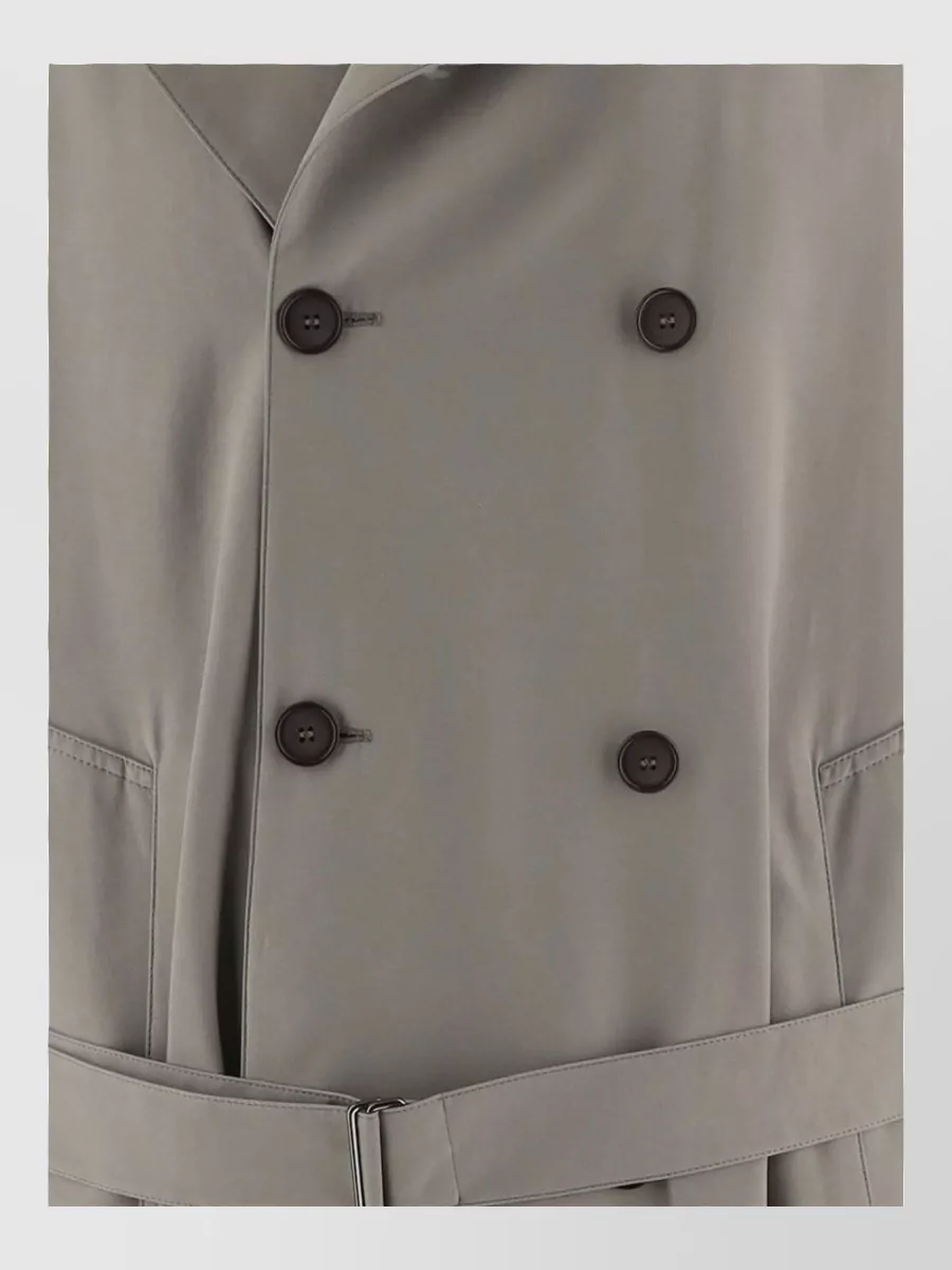 Giorgio Armani oversized double-breasted trench coat