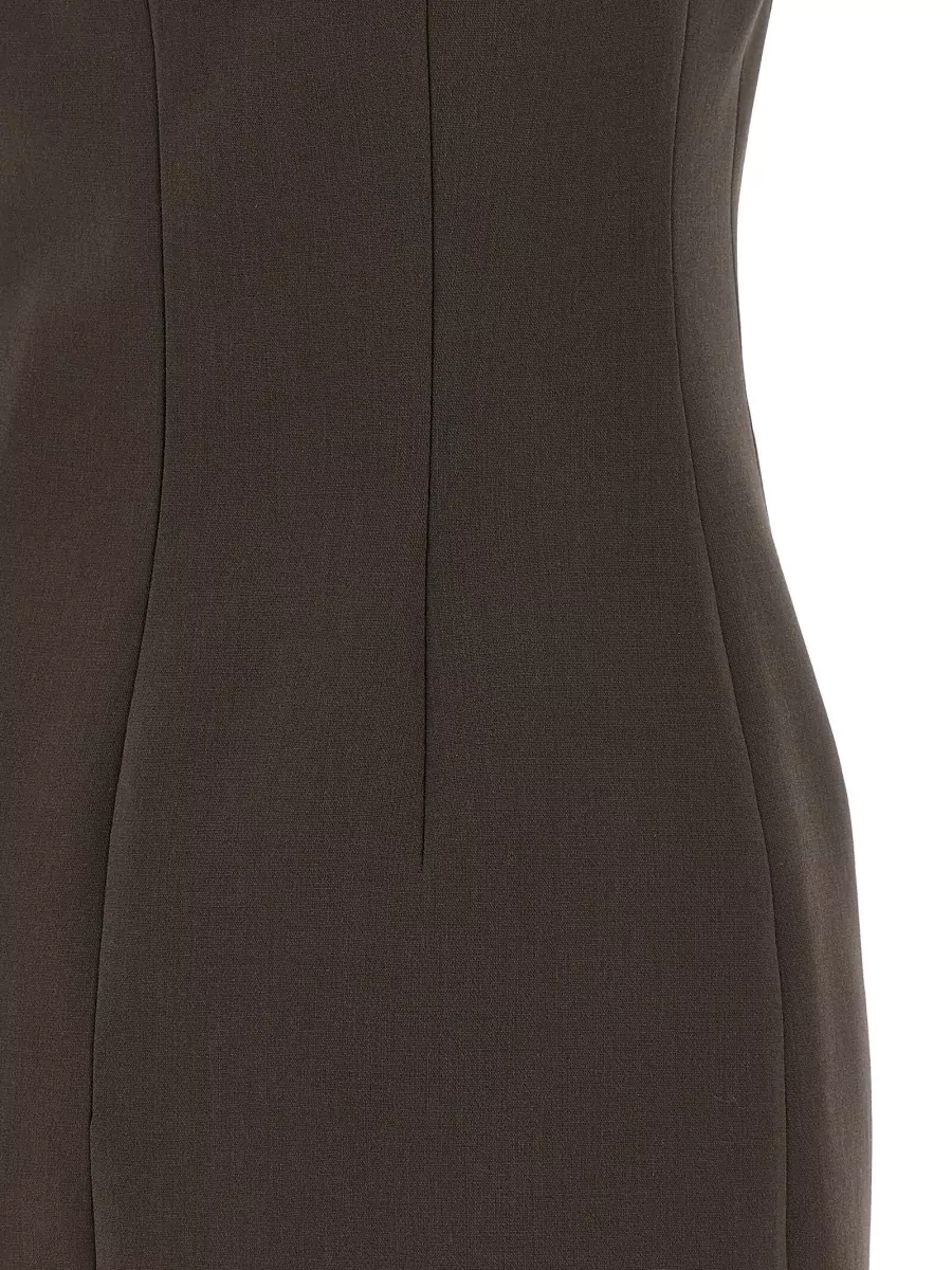 Magda Butrym Wool-Blend Ruffled Mini Dress