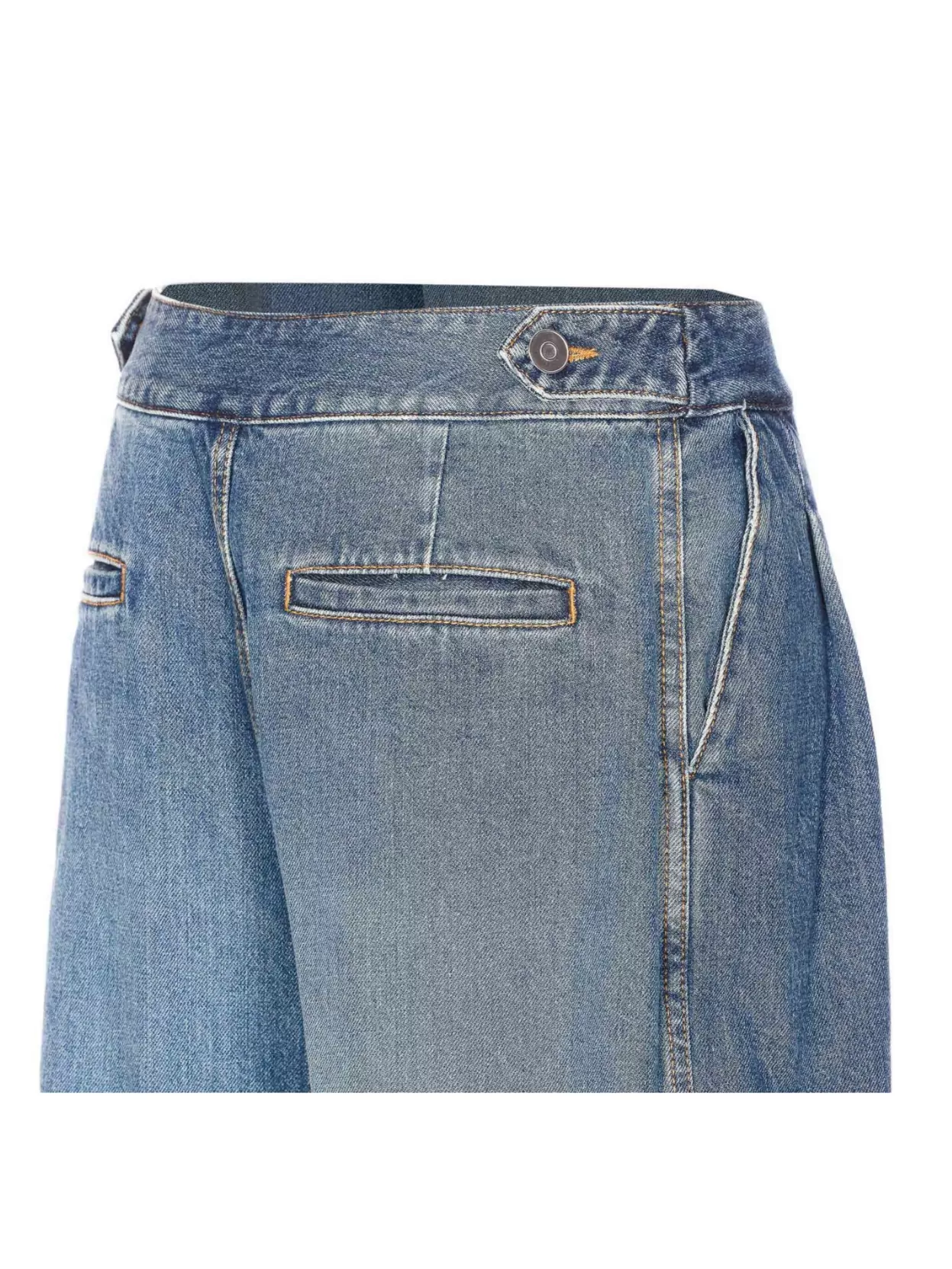 Alaïa Balloon Fit Flared Denim Trousers