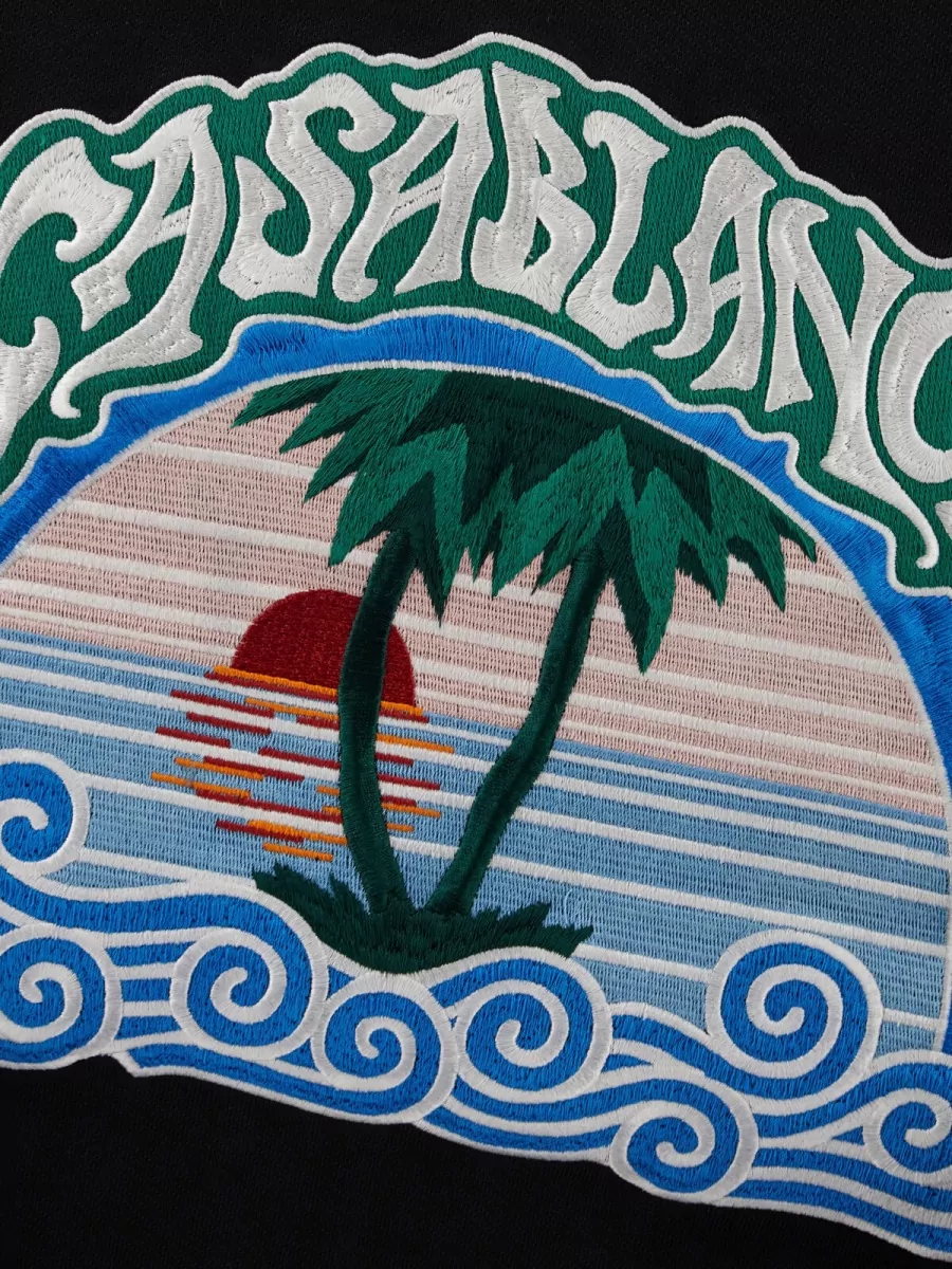 Casablanca Organic Cotton Embroidered Sweatshirt