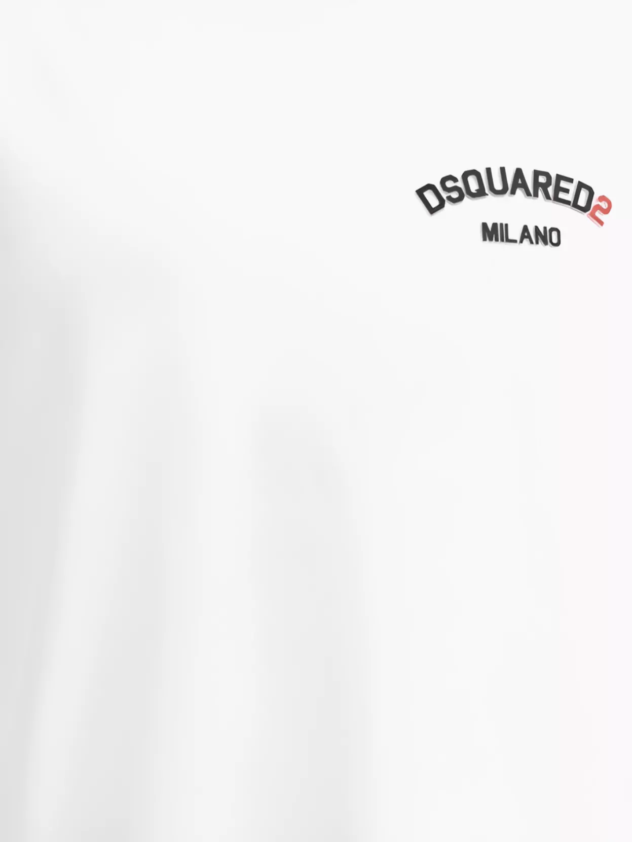 DSQUARED2 EMBOSSED COTTON T-SHIRT MONOCHROME PATTERN