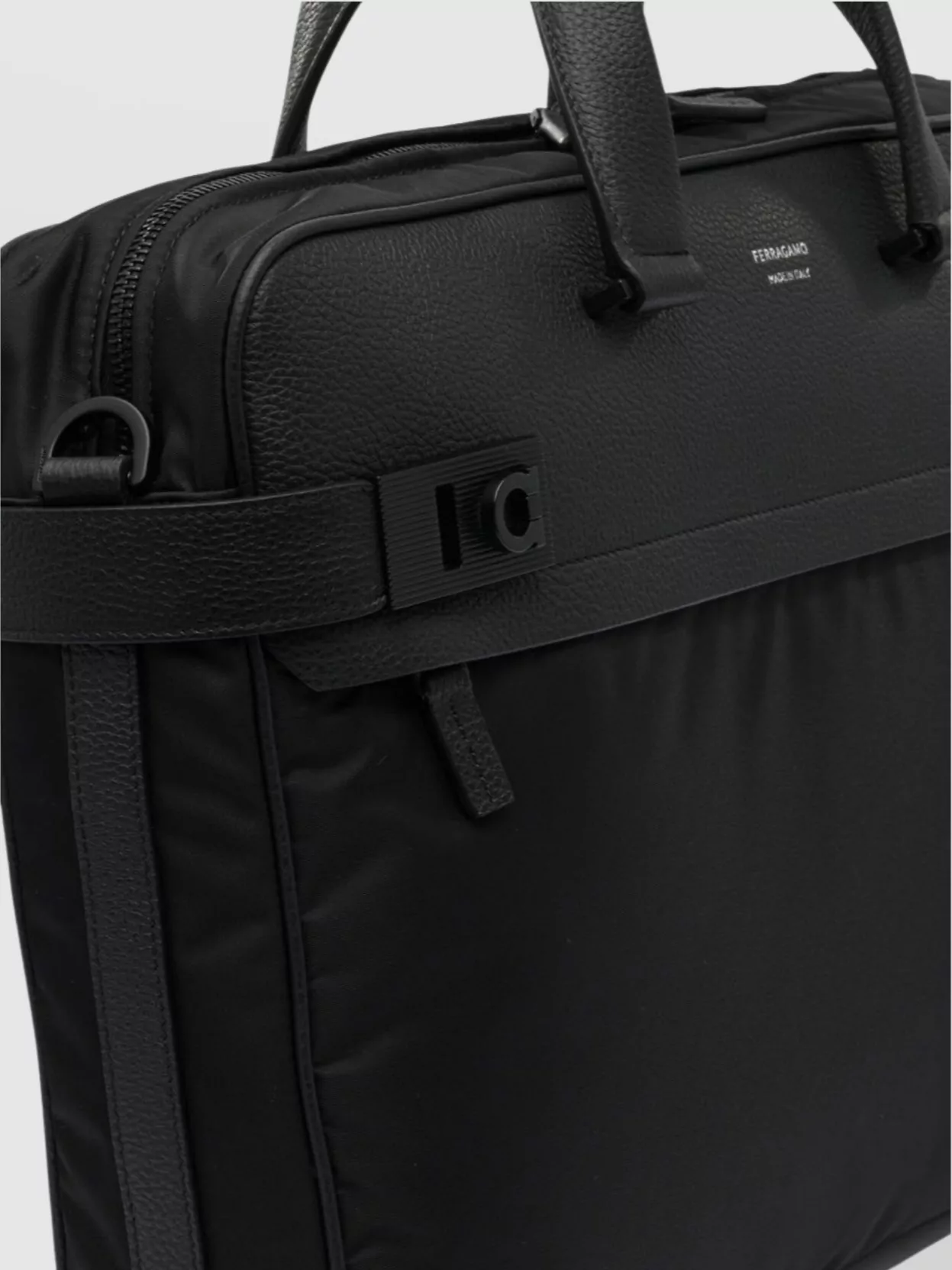 Ferragamo Shoulder Strap And Top Handles Bag