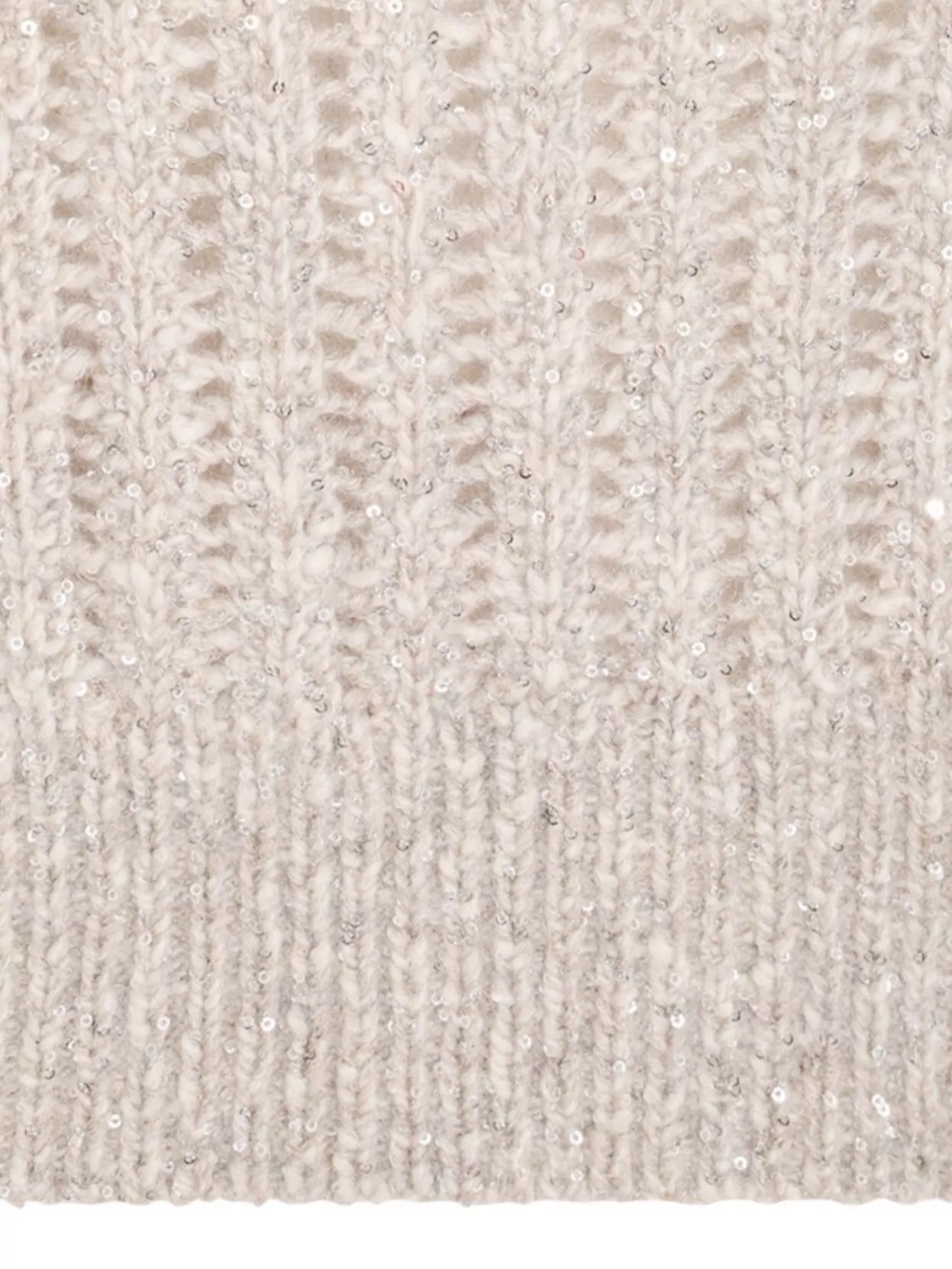 Brunello Cucinelli Cashmere Blend Sequin Embellished Crewneck Knitwear