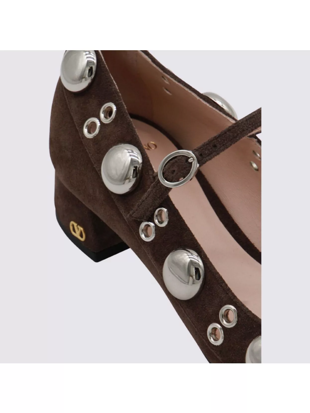Valentino Garavani Stylish Block Heel Round Toe Pumps