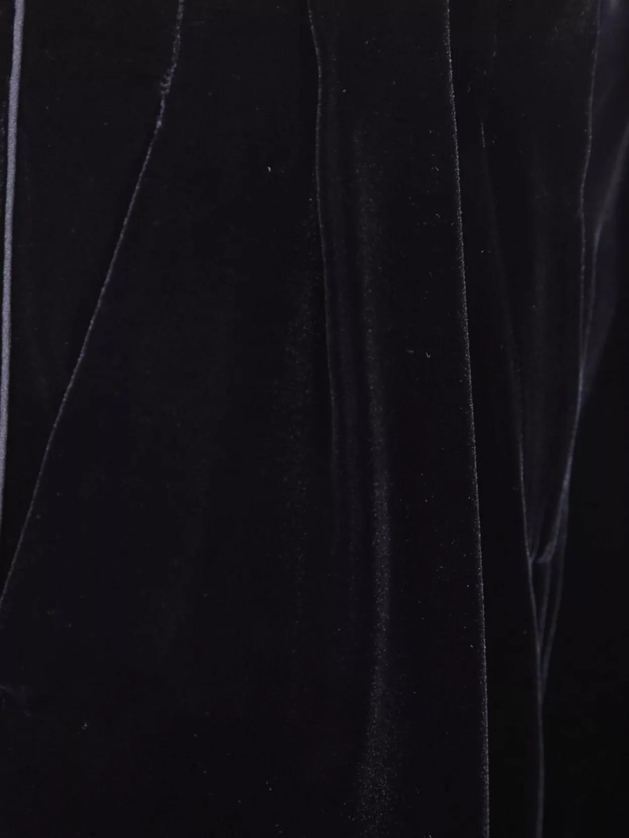 Giorgio Armani High Waist Straight Leg Velvet Trousers
