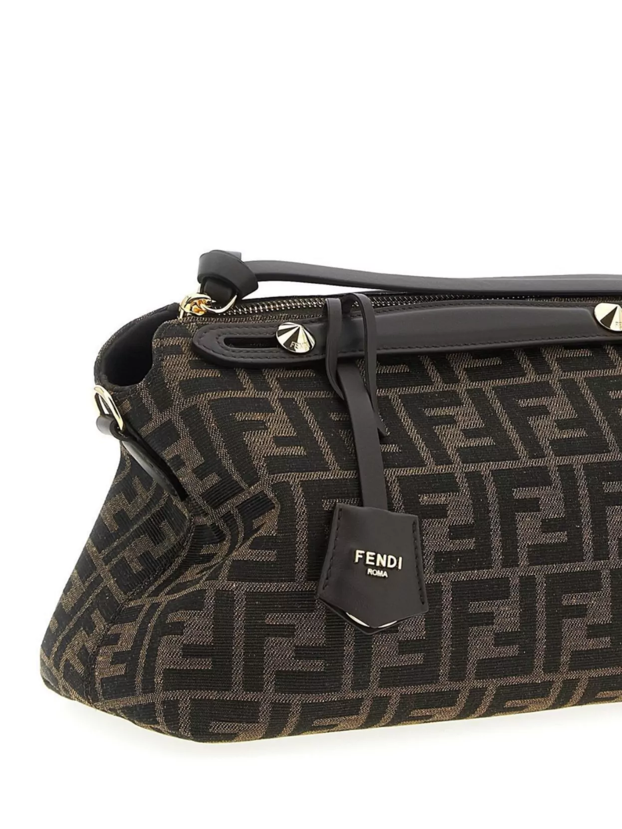 Fendi Soft Medium Cross-Body Bag With Leather Accents